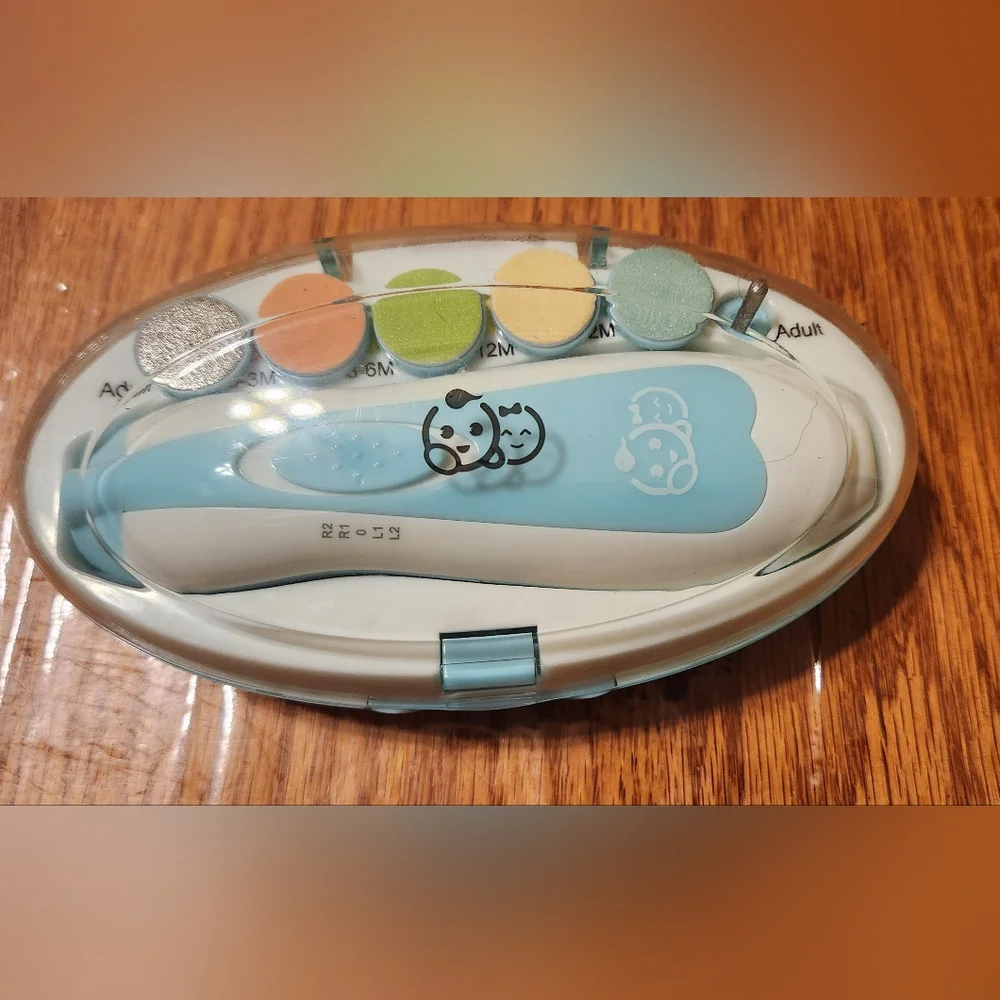 Royal Angels Baby Nail File 21 in 1, (Blue) Electric Baby Nail Buffer
